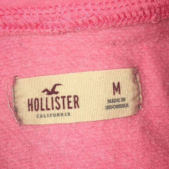 Coral Hollister hoodie size medium - Picture 4 of 4